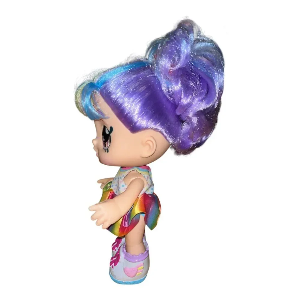 Kindi Kids Snack Time Friends Rainbow Kate 10 inch Toddler Doll Preschool Toy - Picture 4 of 4